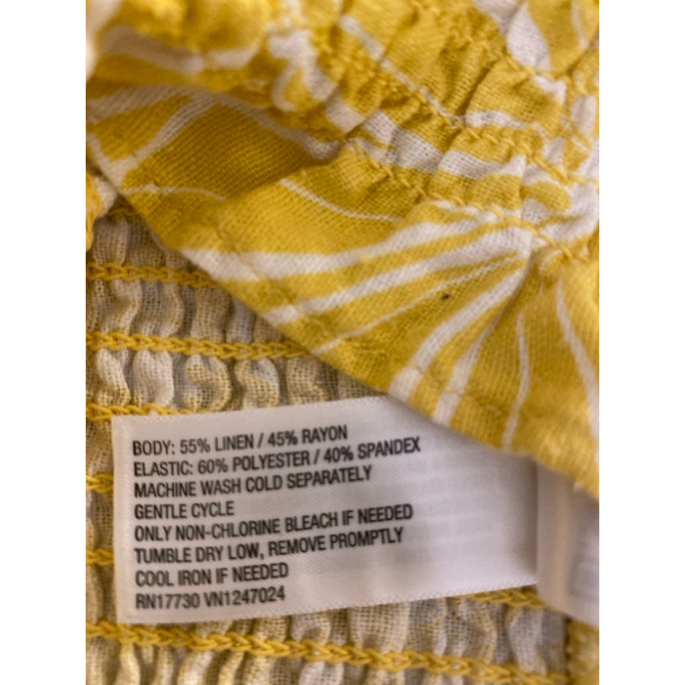 Women's Universal Thread Yellow Floral Crop Top Size S - Picture 4 of 4